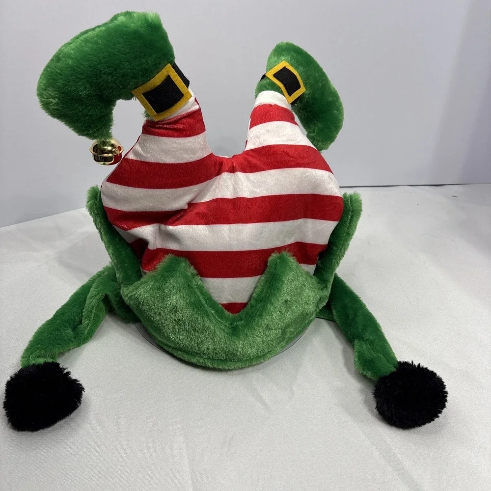 Adjoy Christmas Elf Adult‎ Party Hat One Size Fits Most Padded Lined w/Bells